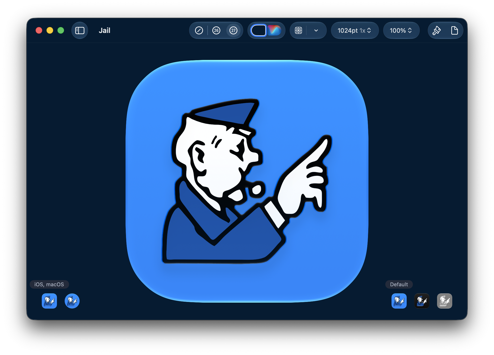 Screenshot of Icon Composer
