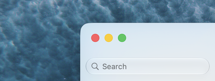 Screenshot of stoplight controls in macOS Golden Gate beta 5