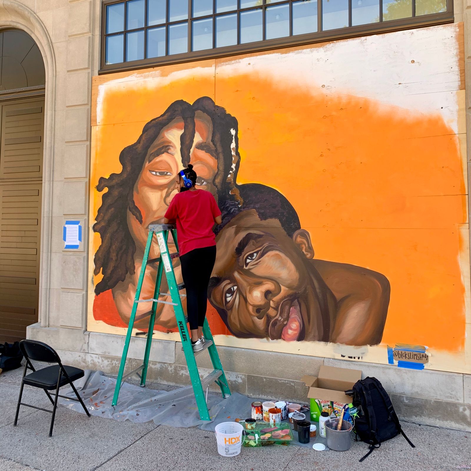 Mural on State Street in Madison