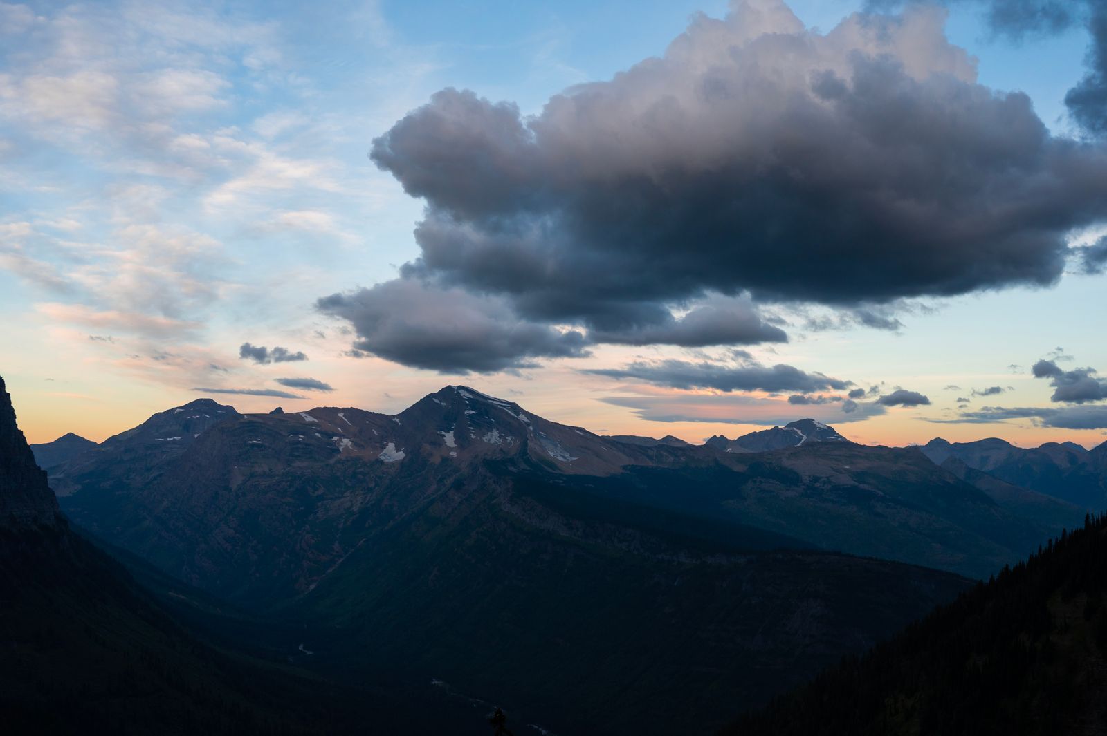 Sunrise over the mountains